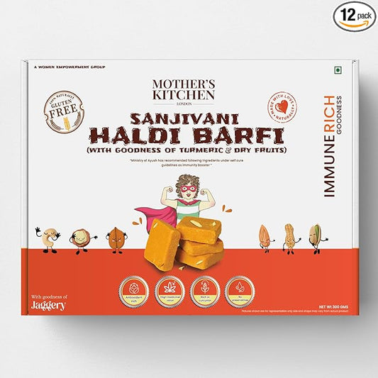 Sanjivani Dry Fruits Haldi Barfi (Pack Of 2)