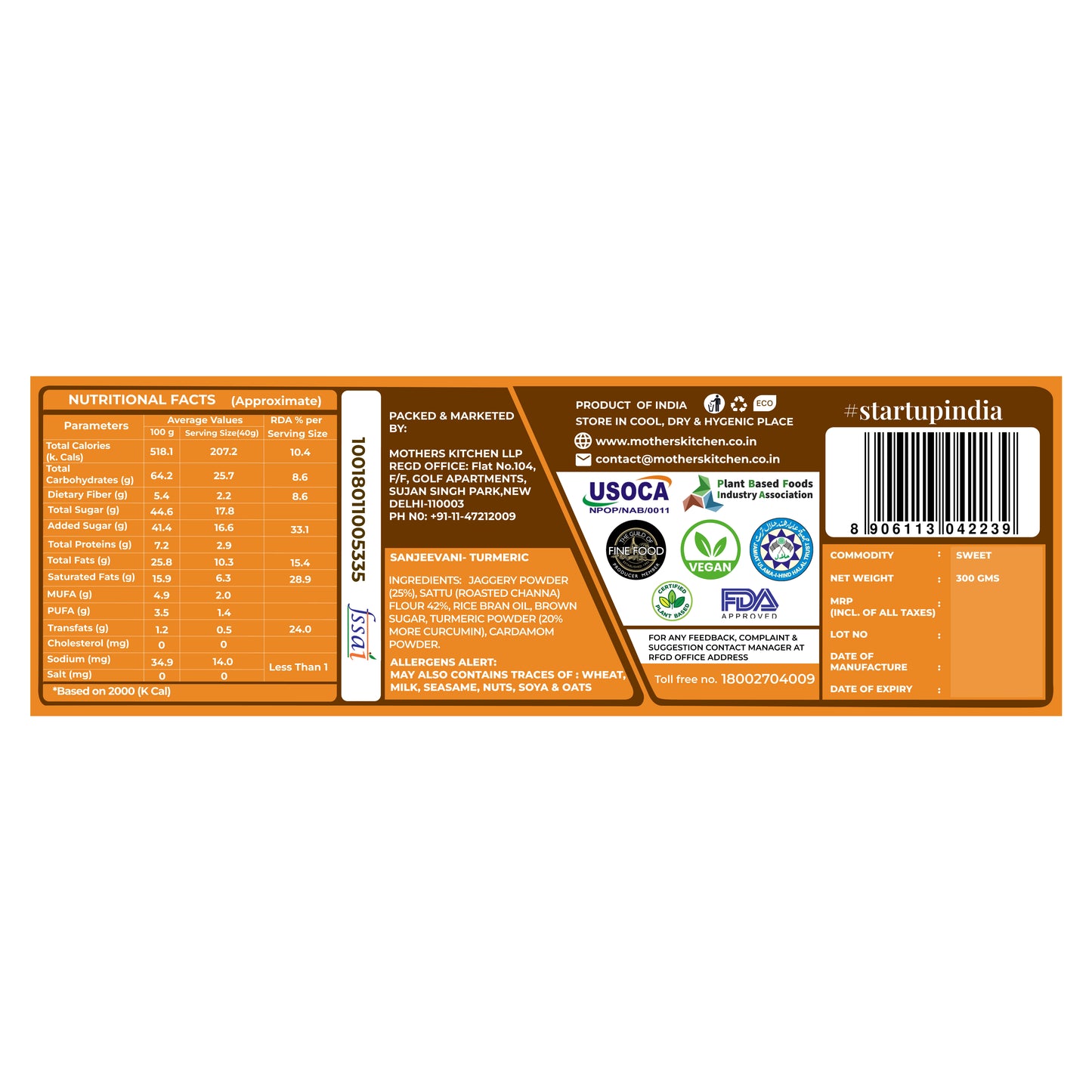Sanjivani Haldi Burfi (Pack Of 2)