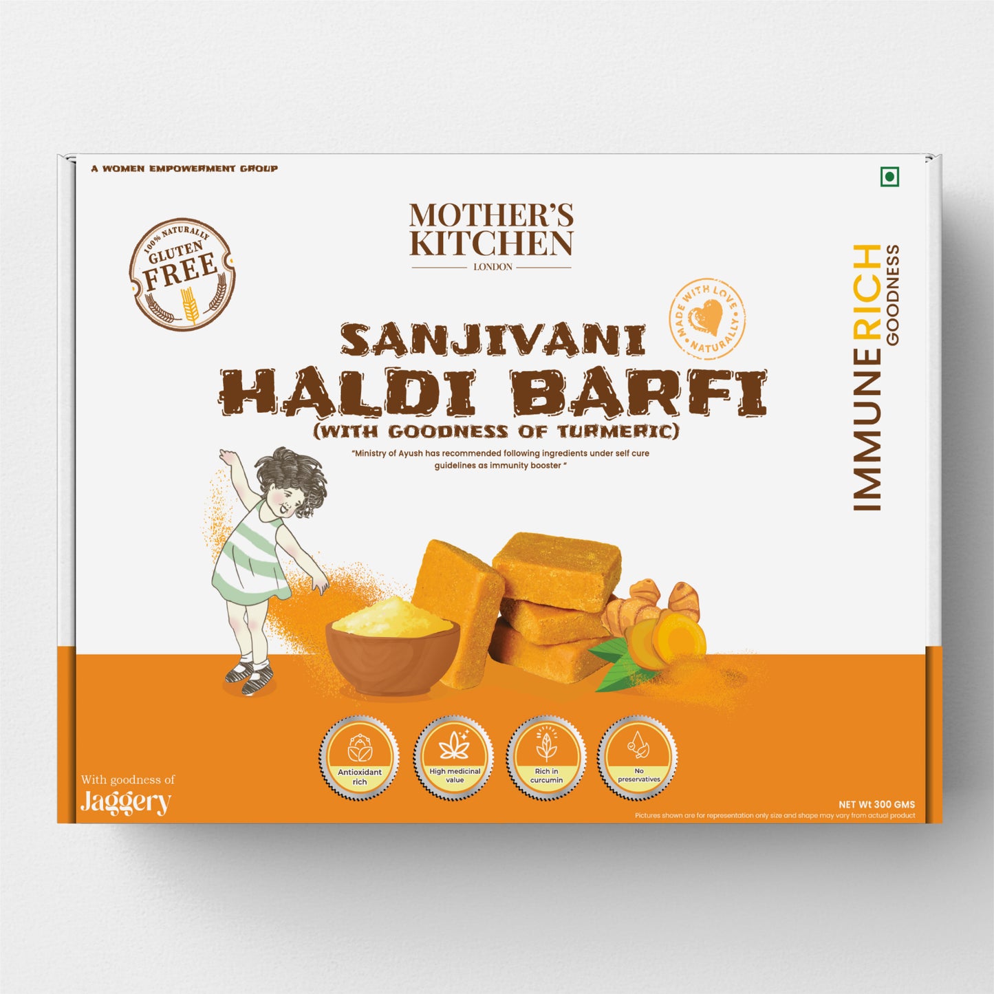 Sanjivani Haldi Burfi (Pack Of 2)