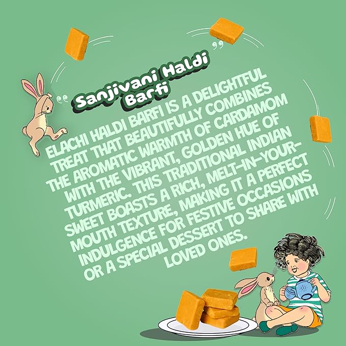 Sanjivani Cardamom Haldi Barfi (Pack Of 2)
