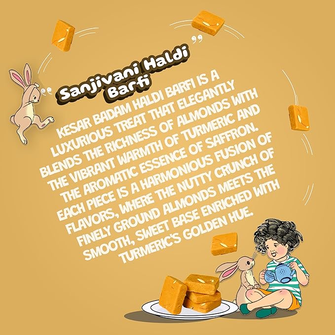 Sanjivani Haldi Kesar Barfi (Pack Of 2)