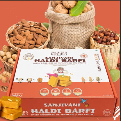 Sanjivani Dry Fruits Haldi Barfi (Pack Of 2)