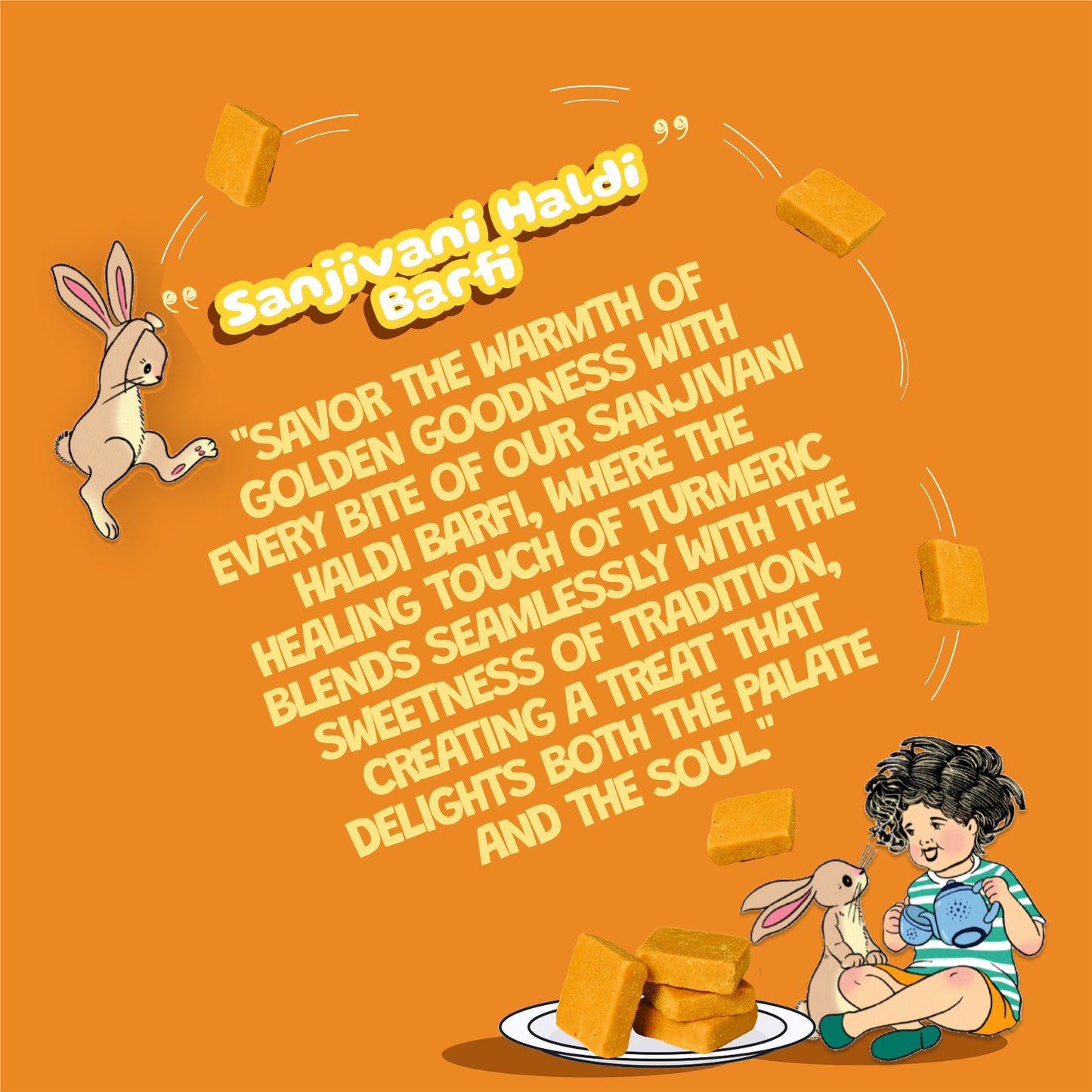 Sanjivani Haldi Burfi